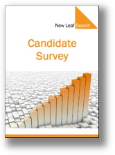 Cover of New Leaf Search Candidate Survey booklet